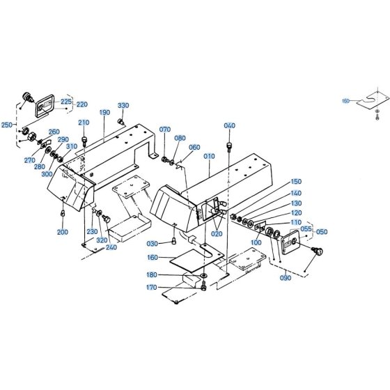 Mudguard Assembly for Kubota R420 Loader