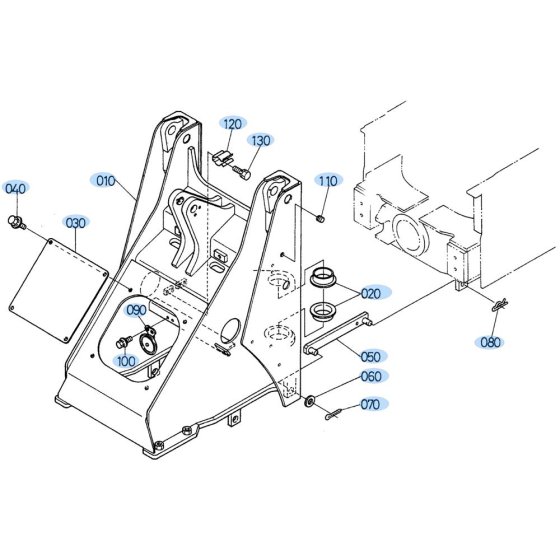 Front Frame Assembly for Kubota R420 Loader