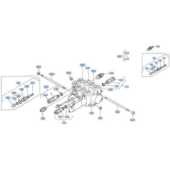 Control Valve Assembly for Kubota R420 Loader