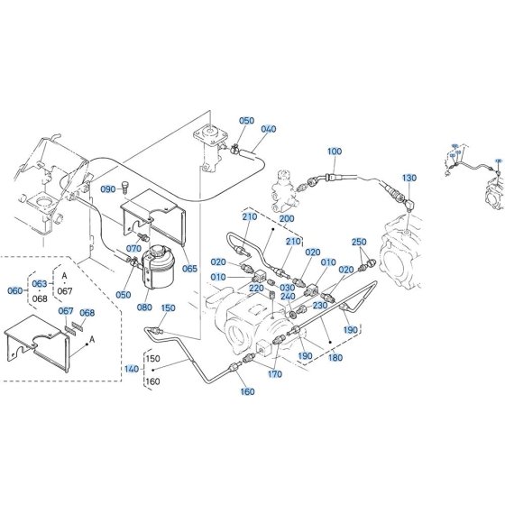 Brake System Assembly for Kubota R420 Loader