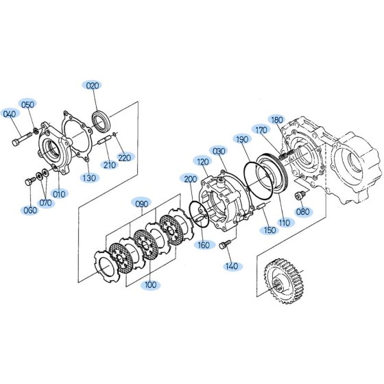 Brake Assembly for Kubota R420 Loader