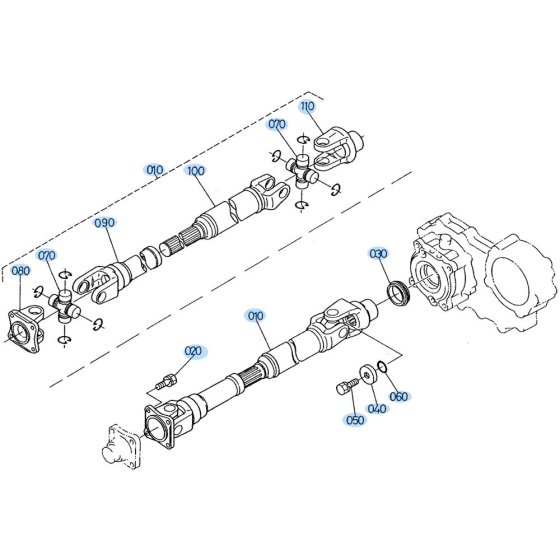 Propeller Shaft Assembly for Kubota R420 Loader