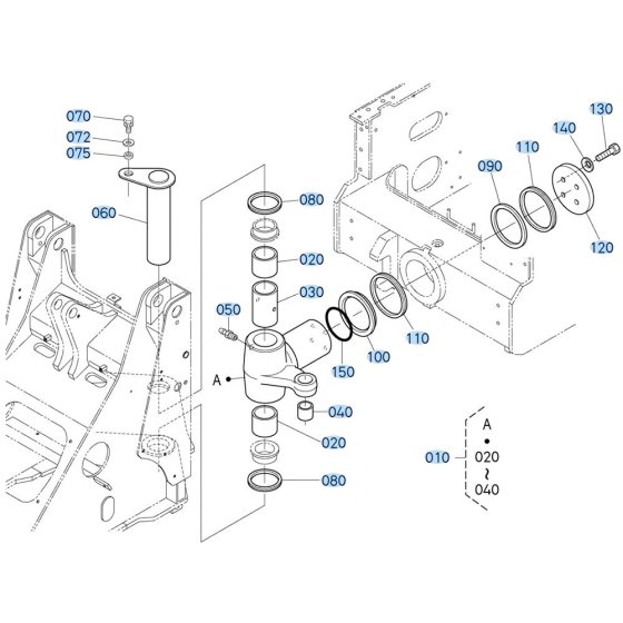 Swivel Joint Assembly for Kubota R430 Loader