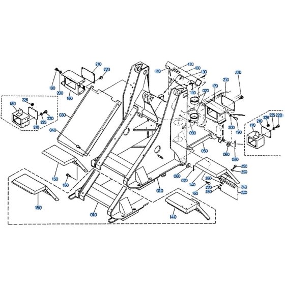 Front Frame Assembly for Kubota R510 Loader