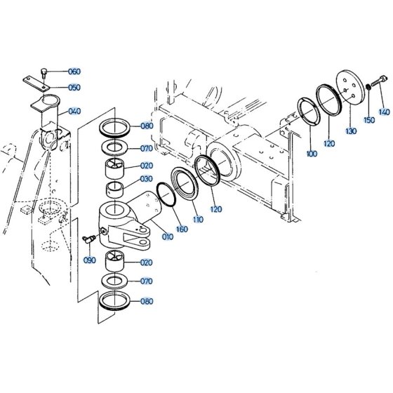 Centre Pin Assembly for Kubota R510 Loader