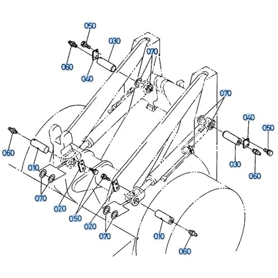 Lift Cylinder Assembly for Kubota R510 Loader