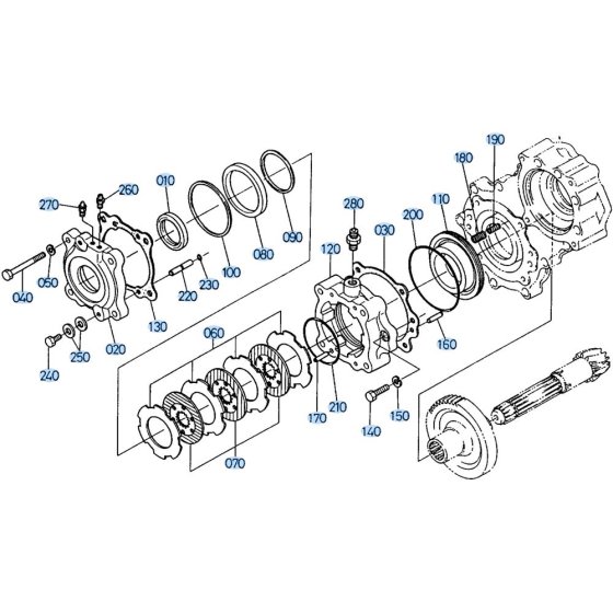 Brake Assembly for Kubota R510 Loader