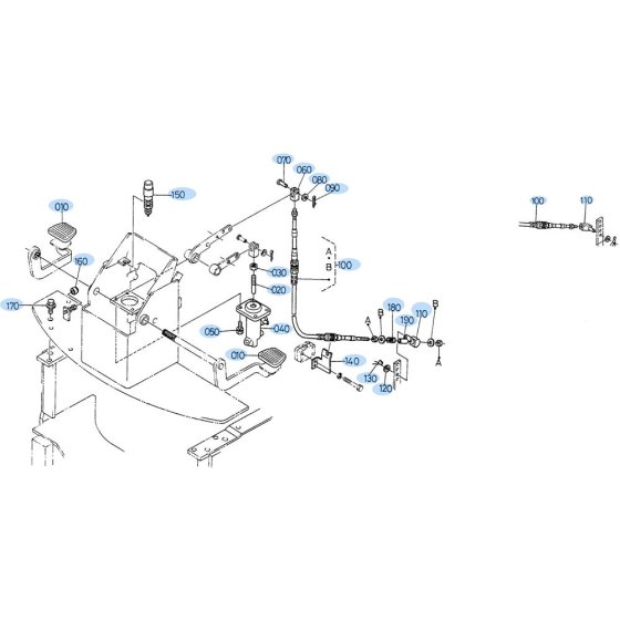 Brake System Assembly for Kubota R520 Loader