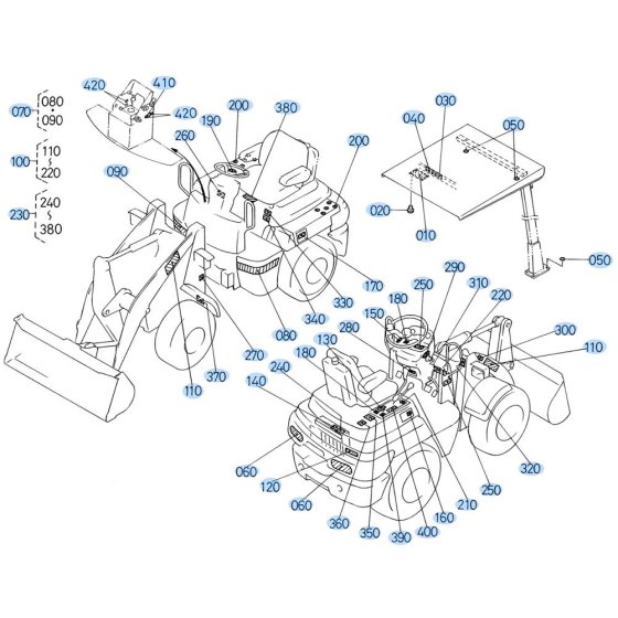 Decals for Kubota R520 Loader
