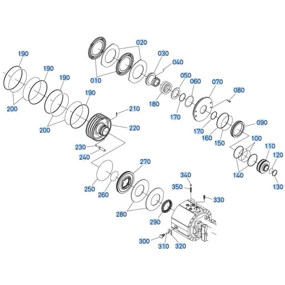 Planetary Gear (Rear) Assembly for Kubota R530 Loader