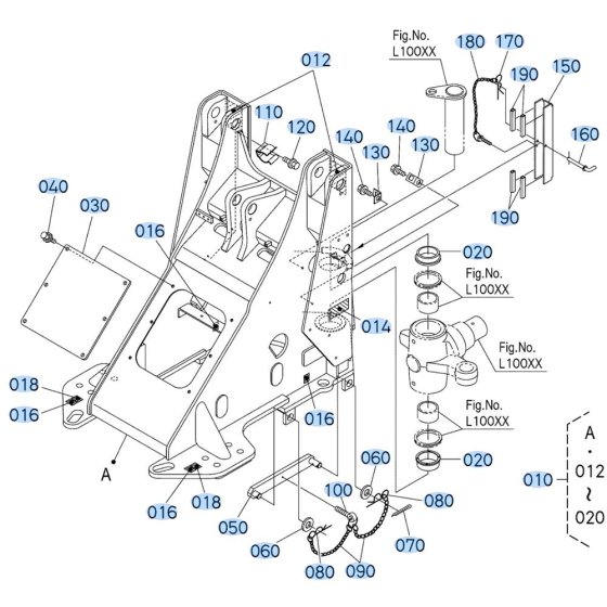 Front Frame Assembly for Kubota R540 Loader