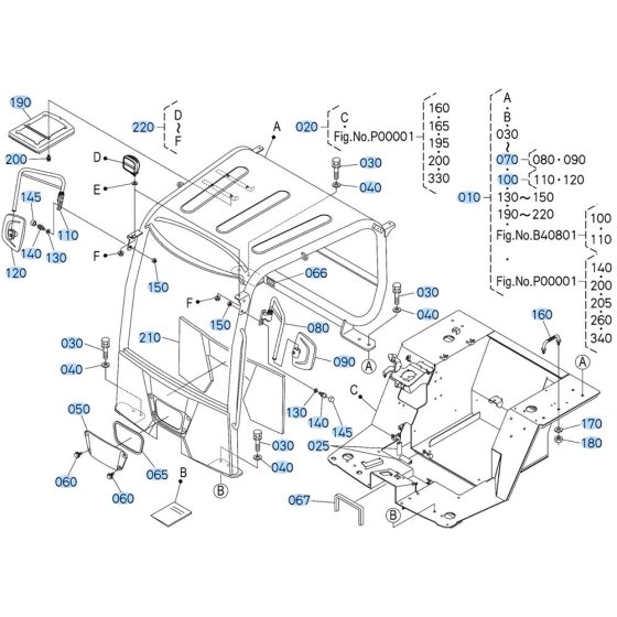 Canopy Assembly for Kubota R540 Loader