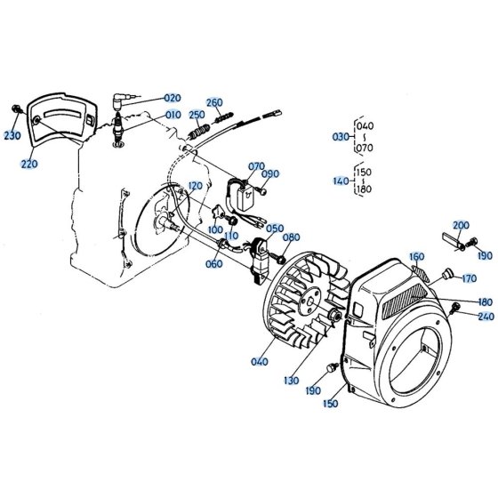 Magneto Assembly for Kubota SX700 Tiller