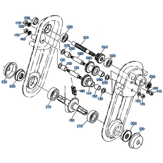 Drive Shaft Assembly for Kubota SX700 Tiller