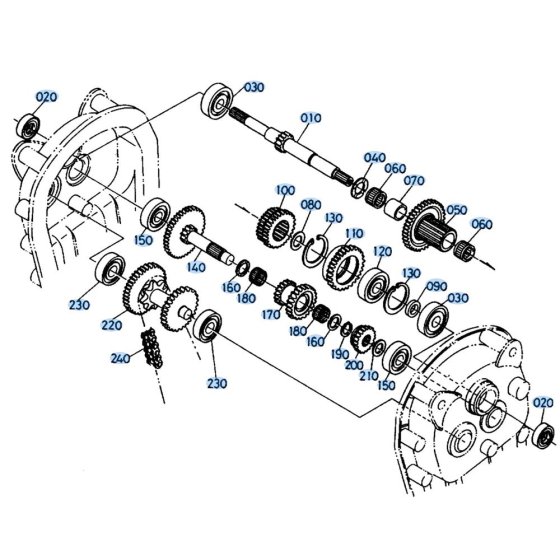 Gear Assembly for Kubota SX700 Tiller