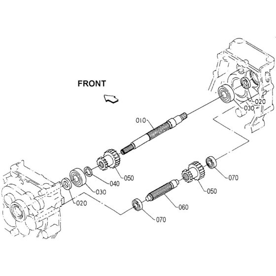 Transmission Gear Assembly for Kubota TF60 Tiller