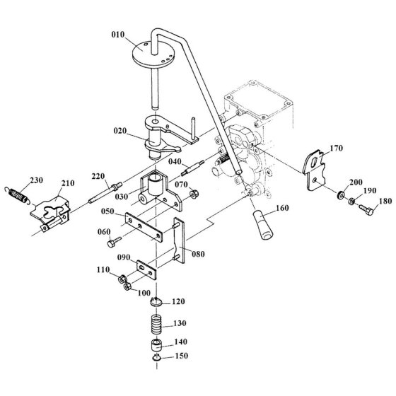 Speed Change Lever Assembly for Kubota TF60 Tiller