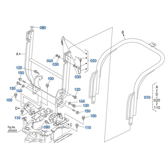 Canopy Assembly for Kubota U10-5