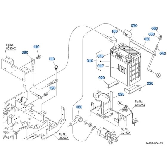 Battery Assembly for Kubota U10-5