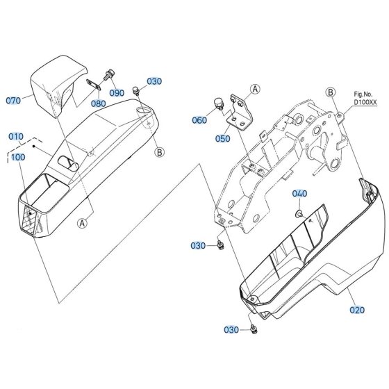 Armrest Assembly for Kubota