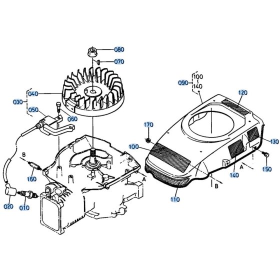 Magneto Assembly for Kubota W5021-PC Mower