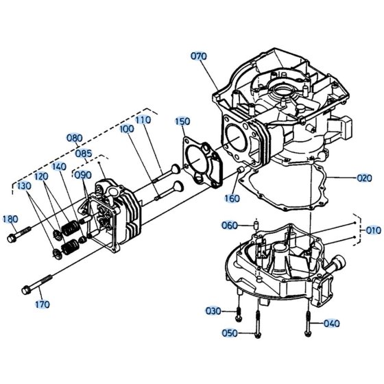 Crankcase Cover Assembly for Kubota W5021-PC Mower