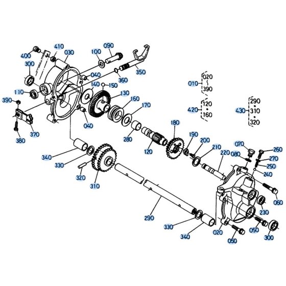 Transmission Assembly for Kubota W5021-SCC Mower