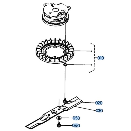 Blade Assembly for Kubota W5021-SCC Mower