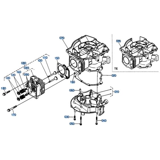 Crankcase Cover Assembly for Kubota W5021-SCC Mower