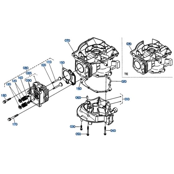 Crankcase Cover Assembly for Kubota W5021-SCE Mower