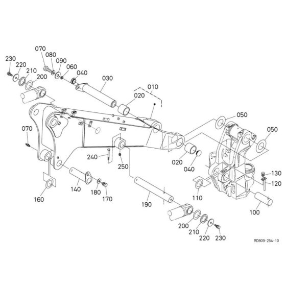 Boom Assembly for Kubota KX080-3