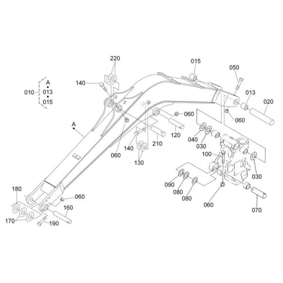 Boom Assembly for Kubota
