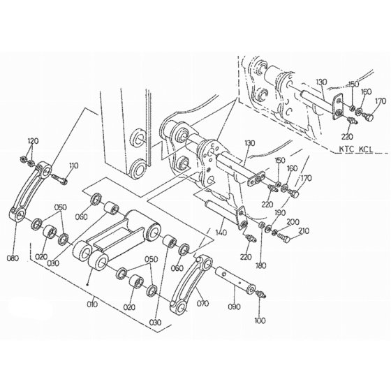 Dipper Arm/Bucket Link Assembly