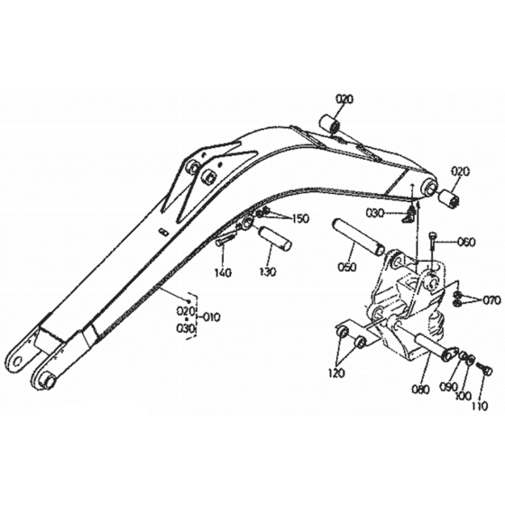Boom Assembly for Kubota KX71