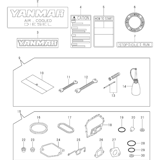 Tool, Label & Gasket Set