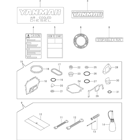 Tool, Label & Gasket Set