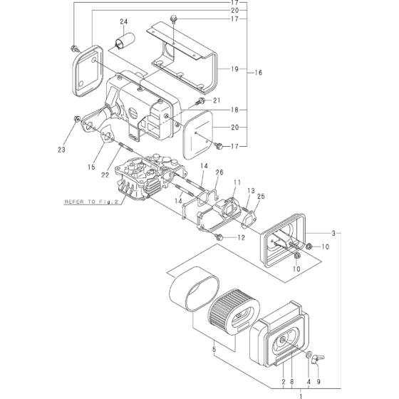Air Cleaner & Muffler Assembly