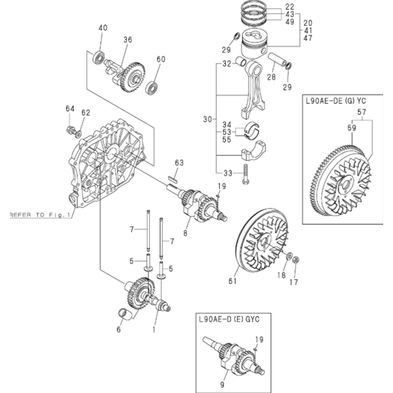 Crankshaft, Piston & Camshaft