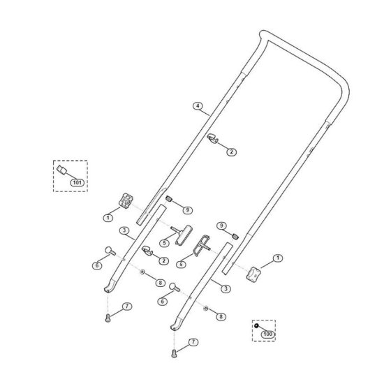 Handle Assembly for Stihl/Viking