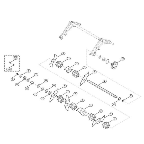 Scarifying Unit for Stihl/Viking