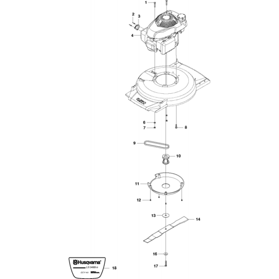 Engine Assembly for Husqvarna LB 548Se