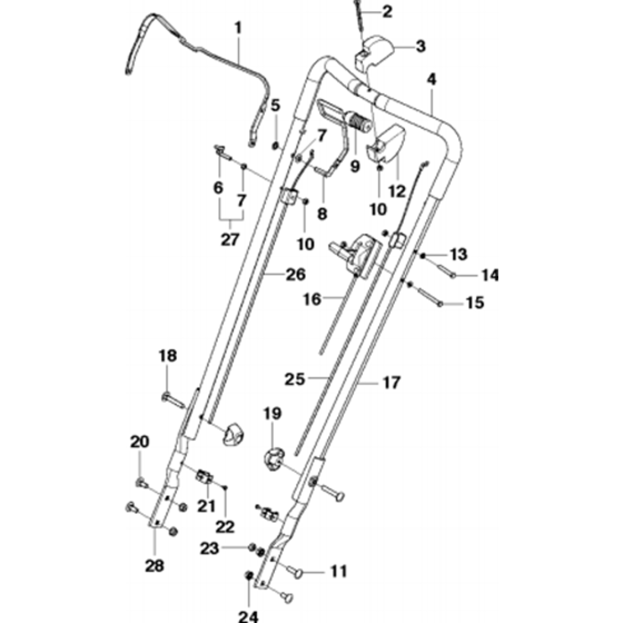 Handle Assembly for Husqvarna LB 553S