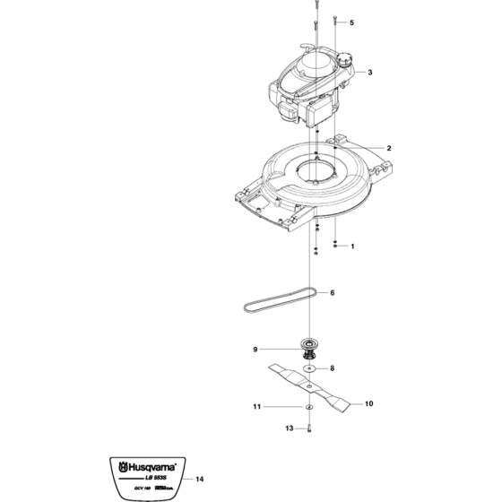 Engine Assembly for Husqvarna LB 553S