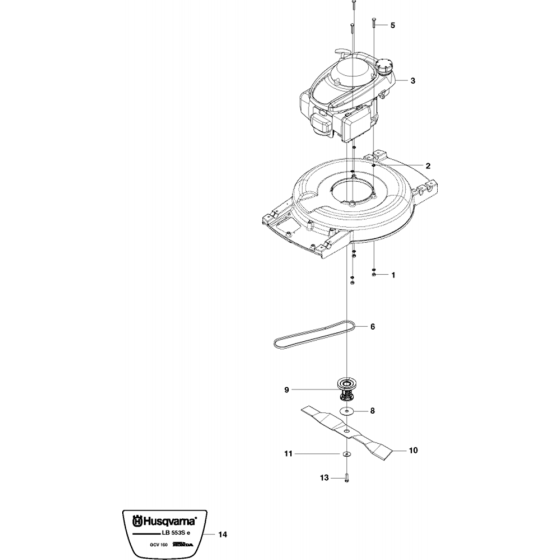 Engine Assembly for Husqvarna LB 553Se