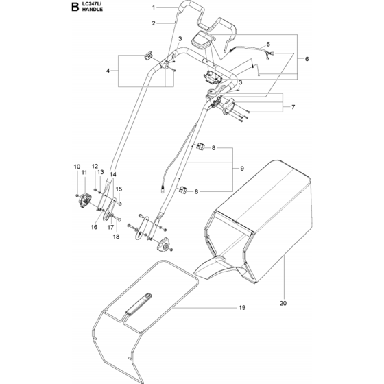 Handle Assembly for LC 247Li