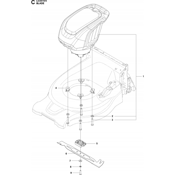 Blade Motor & Cutting Assembly