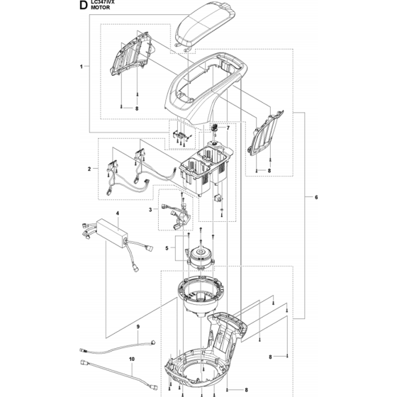 Motor Assembly for Husqvarna