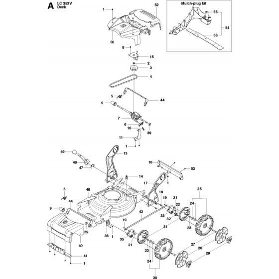 Mower Deck for Husqvarna LC 353V