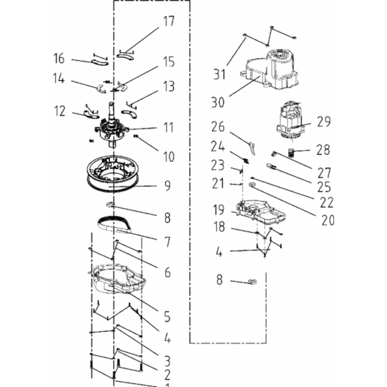 Motor Assembly for LC141C