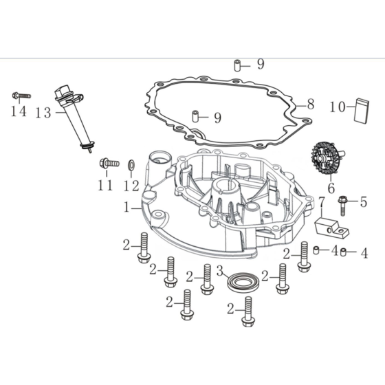 Crankcase Cover for Loncin LC1P65FA